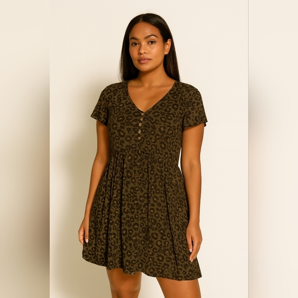 SPRINGFIELD animal print dress Eur 36 US 6 EUC - Picture 1 of 4